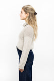 Turtleneck Long Sleeve Sweater - Cloud Grey