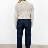 Turtleneck Long Sleeve Sweater - Cloud Grey