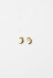 Small Brass Hand Earrings