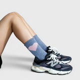 Hansel from Basel Love Cashmere Crew Socks - Denim