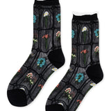 Horticulture Sheer Crew Socks - Black