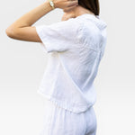 Anais Linen Shirt - White — view 4