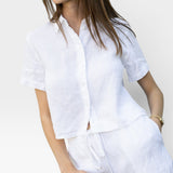 VIR VITA Anais Linen Shirt - White