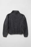 Ines Sweater - Charcoal flat lay view 