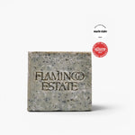 JONES + CO exfoliating peppermint soap brick with French blue clay and sea salt for energizing skin care.