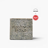 JONES + CO exfoliating peppermint soap brick with French blue clay and sea salt for energizing skin care.