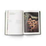 JONES + CO Fridays From the Garden cookbook open to a recipe page featuring Marsala Roasted Tarragon Fig Salad.