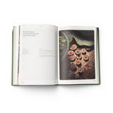 JONES + CO Fridays From the Garden cookbook open to a recipe page featuring Marsala Roasted Tarragon Fig Salad.