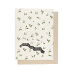 JONES + CO Goddess birthday greeting card with pink floral pattern and People I've Loved banner on cream paper