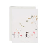 JONES + CO Perfect Wedding Card featuring a whimsical floral illustration by Danielle Kroll on recycled paper.