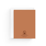 JONES + CO Yee to My Haw greeting card on recycled terracotta paper with a white envelope.