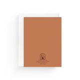 JONES + CO Yee to My Haw greeting card on recycled terracotta paper with a white envelope.