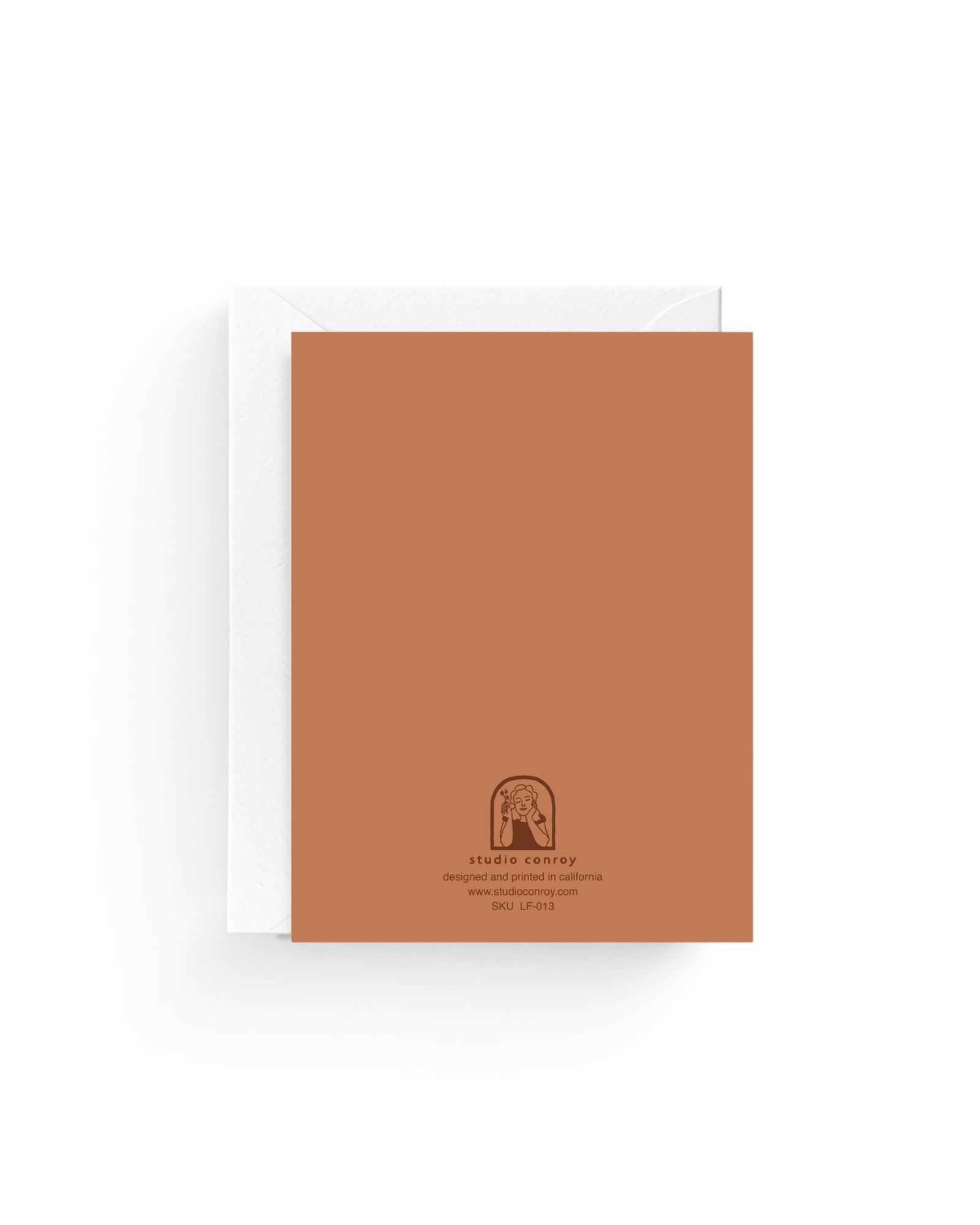 JONES + CO Yee to My Haw greeting card on recycled terracotta paper with a white envelope.