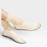 Mykonos Sheer Short Crew Sock - Nude
