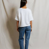 Ezra Short Sleeve Sweatshirt - White