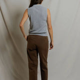 Fran Polo Tank - Heather Grey