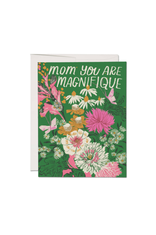 Red Cap Cards Magnifique Mom Card