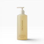 JONES + CO Awaken Body Wash, a pale yellow liquid in a translucent pump bottle with botanical citrus scent.