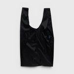 JONES + CO Big Baggu reusable tote bag in black, featuring a spacious design for groceries and daily essentials.