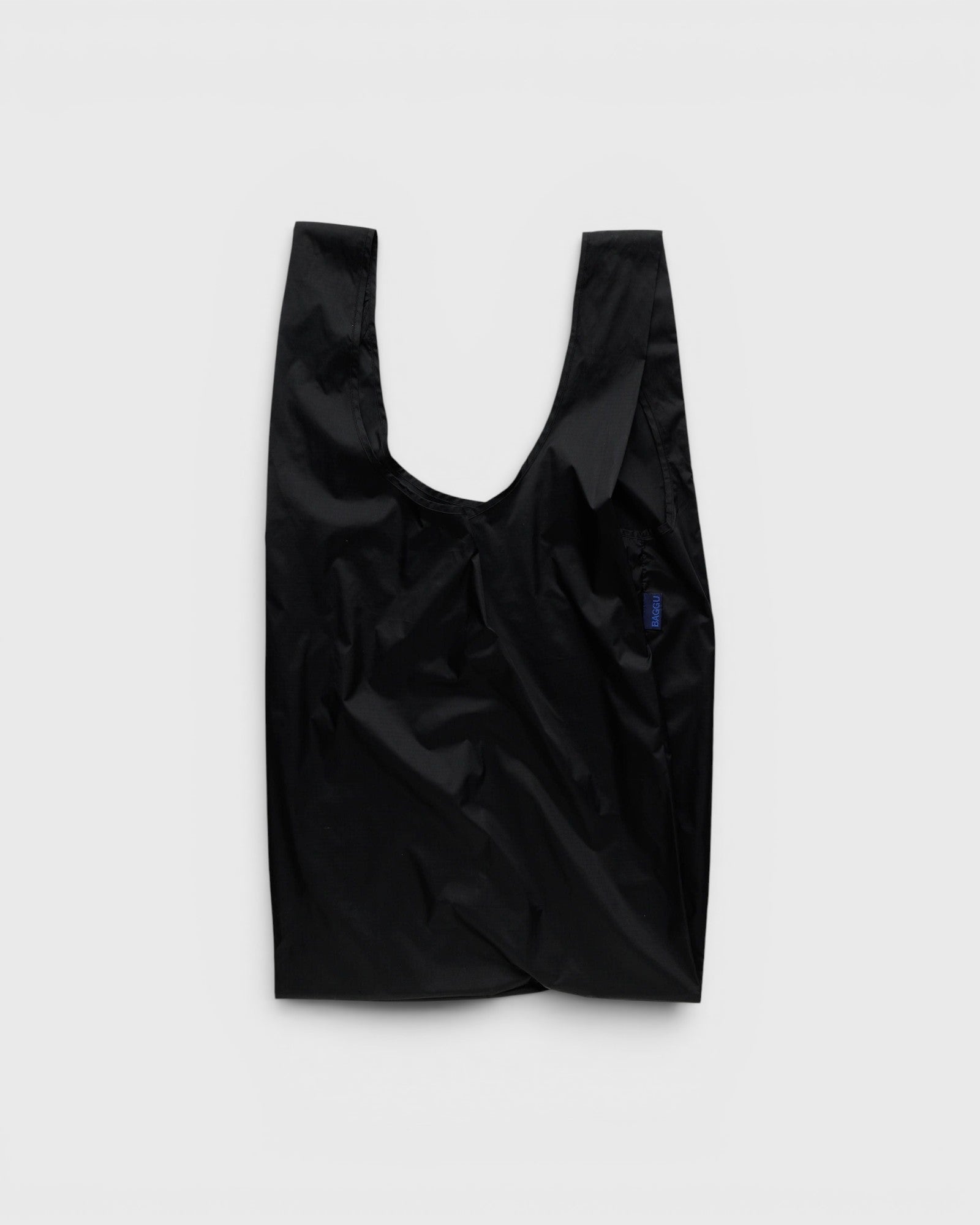 JONES + CO Big Baggu reusable tote bag in black, featuring a spacious design for groceries and daily essentials.