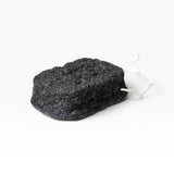 JONES + CO Binchotan charcoal facial puff made from konjac root and charcoal powder for gentle exfoliation and cleansing.