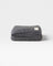 JONES + CO charcoal grey alpaca wool blend throw blanket, medium weight, 62" x 57", woven in Peru.