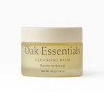JONES + CO Oak Essentials Cleansing Balm in a frosted glass jar with a cream lid. 40g.
