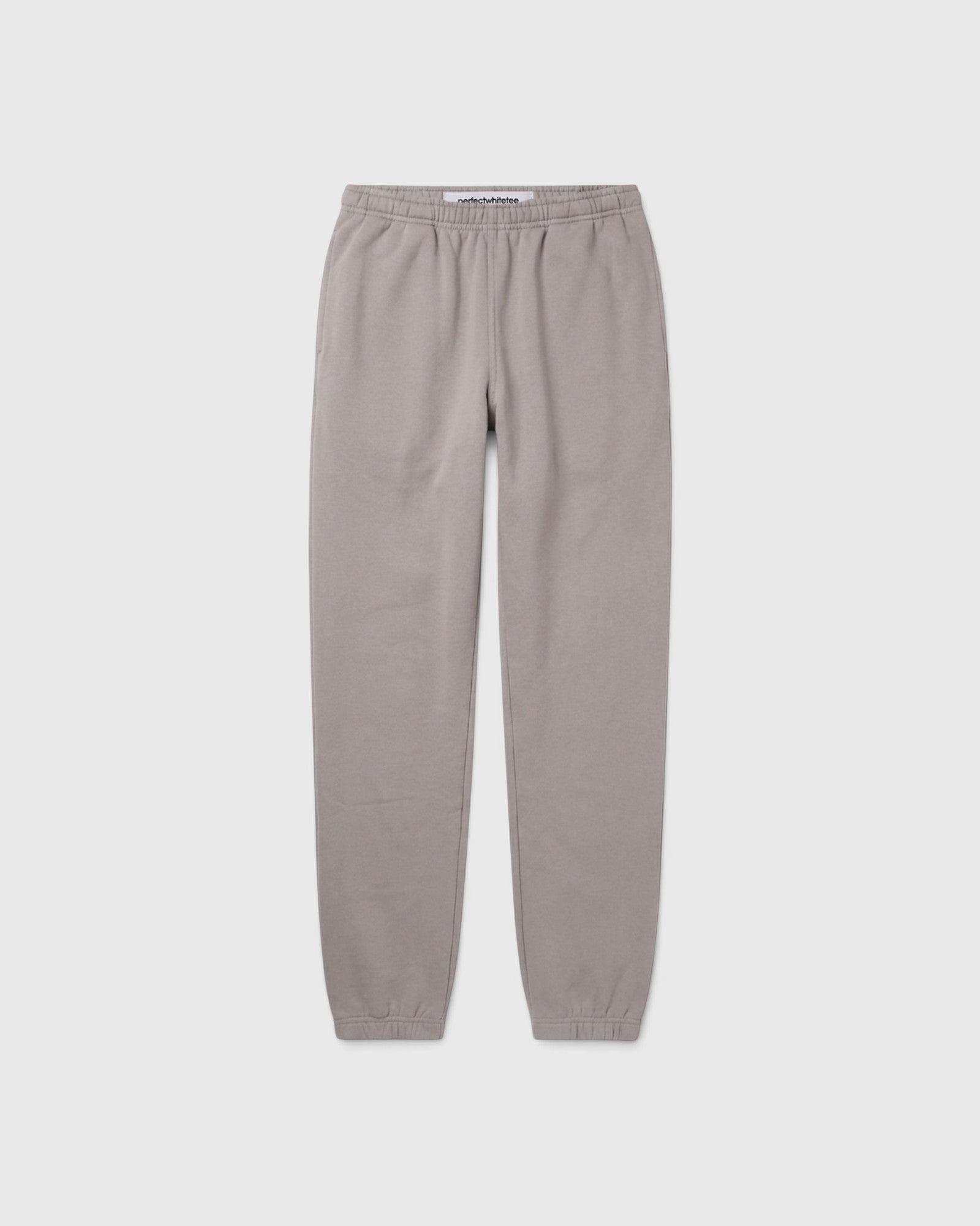 JONES + CO Dre sweatpants in cloud gray with an elastic waistband and cuffed ankles for a comfortable fit.