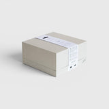 JONES + CO UME Studio Erode Soap in Lavender Crème, presented in a minimalist beige textured gift box with paper label.