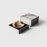 JONES + CO Erode Summit soap in Cardamom Vetiver scent, featuring a unique hand-cast shape in a minimalist gift box.
