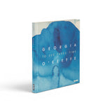 JONES + CO Georgia O’Keeffe To See Takes Time art book featuring a blue watercolor cover design