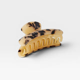 JONES + CO Grande Heirloom Claw Clip in tortoiseshell acetate, ideal for thick hair and updos.