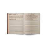 JONES + CO Live Your Vision guided journal open to pages 01 and 02 with prompts for reflection and finding evidence.