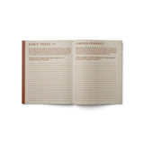 JONES + CO Live Your Vision guided journal open to pages 01 and 02 with prompts for reflection and finding evidence.