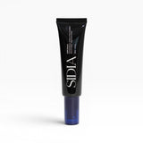 JONES + CO The Hand Serum in Nirvana scent, a black tube with blue cap, featuring cactus blossom, bergamot, and vanilla amber notes.