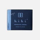 JONES + CO Hibi incense matches in a dark blue box, featuring sandalwood fragrance for a 10-minute aroma experience.