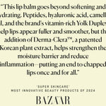 JONES + CO Infinite Layers Lip Care serum with peptides, hyaluronic acid, and camellia oil for fuller, smoother lips.