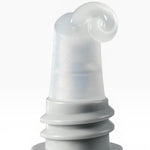 JONES + CO clear lip treatment serum with a unique swirl applicator tip, providing dewy moisture.