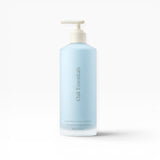 JONES + CO Luminous Body Lotion in a light blue bottle with a pump dispenser. Contains Blue Tansy.