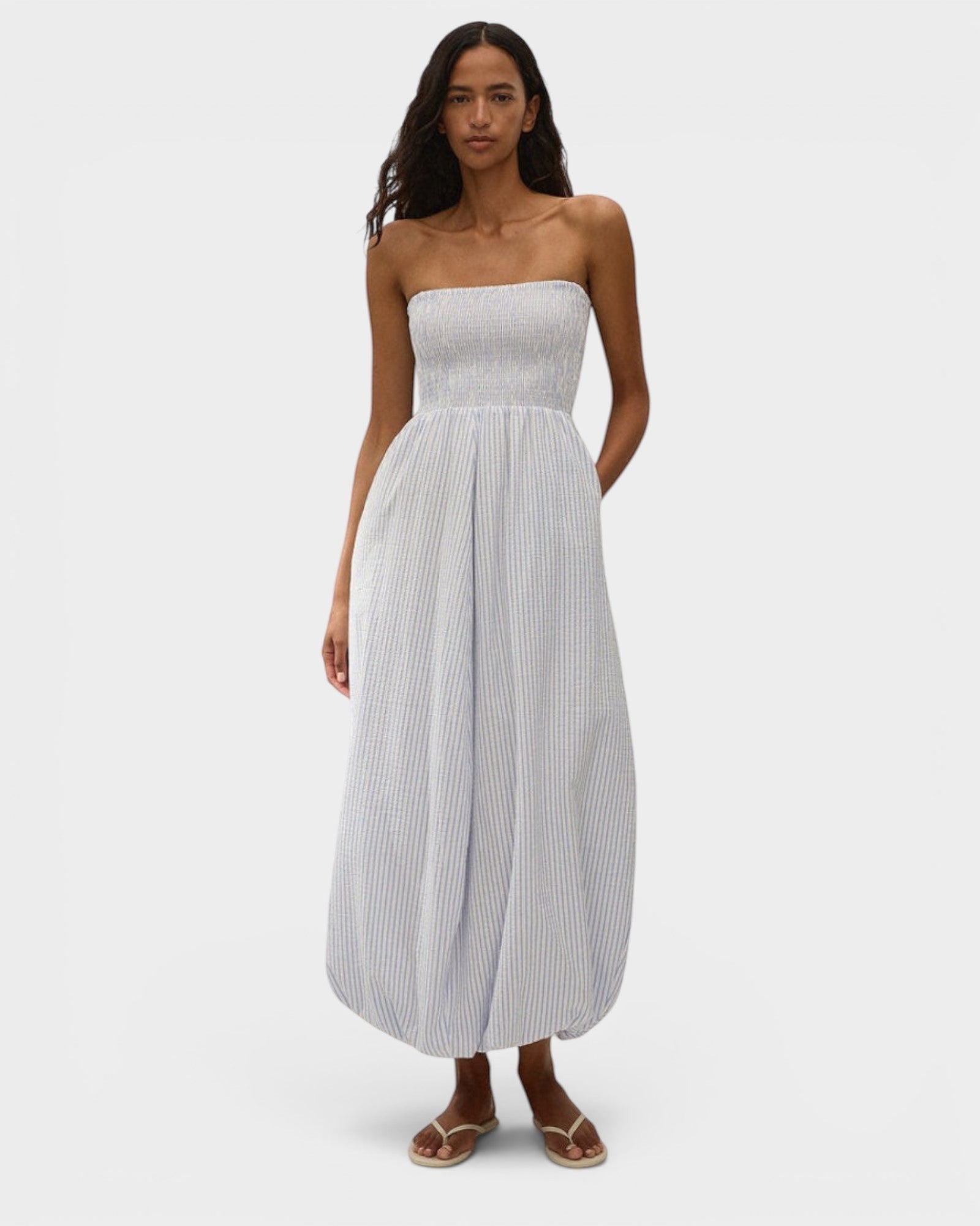 Lunaire Midi Dress Carmen Stripe