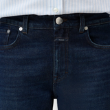 JONES + CO Milo dark blue stretch denim jeans with mid-rise waist and five-pocket design