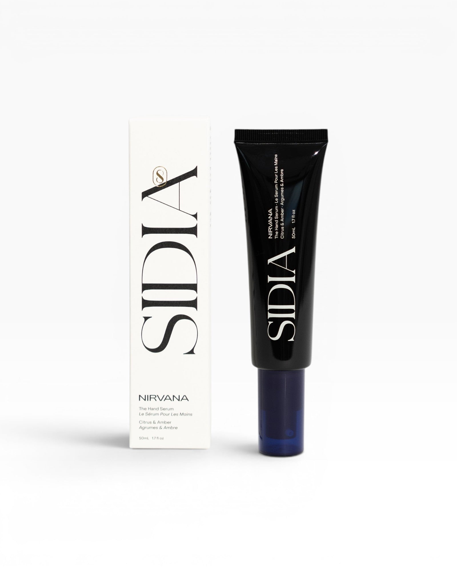 JONES + CO The Hand Serum in Nirvana scent, a lightweight, fast-absorbing formula with cactus blossom, bergamot zest, and vanilla amber.