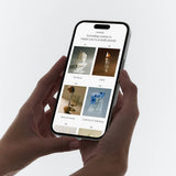 JONES + CO Open Journal digital course library displayed on a smartphone screen held in hands