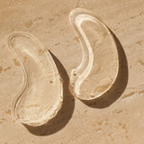 JONES + CO clear hyaluronic acid plumping eye masks to hydrate and reduce puffiness.