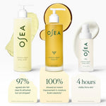 JONES + CO Undaria Body Glow Trio: body wash, body oil, and body lotion for radiant skin.