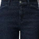 JONES + CO Wera jeans in dark blue denim featuring a button fly and classic belt loops