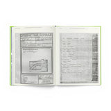JONES + CO book open to a page showing a Citizens Time Capsule information form and a list of 1975 American products.