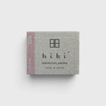 JONES + CO Hibi Ylang Ylang incense match box featuring a minimalist grey design with floral scent branding
