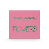 JONES + CO art book Lucas Samaras Flowers with a bright pink cover and green stylized typography.