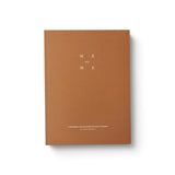 JONES + CO Me-est Me Journal with a tan cover and minimalist white typography for self-reflection exercises.